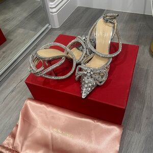 MACH & MACH Double Bow embellished PVC pumps